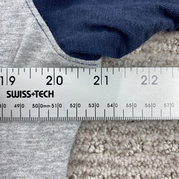 Calvin Klein Polo Shirt Men Extra Large XL Gray Blue Casual Golf 1/4 Button - Picture 6 of 7